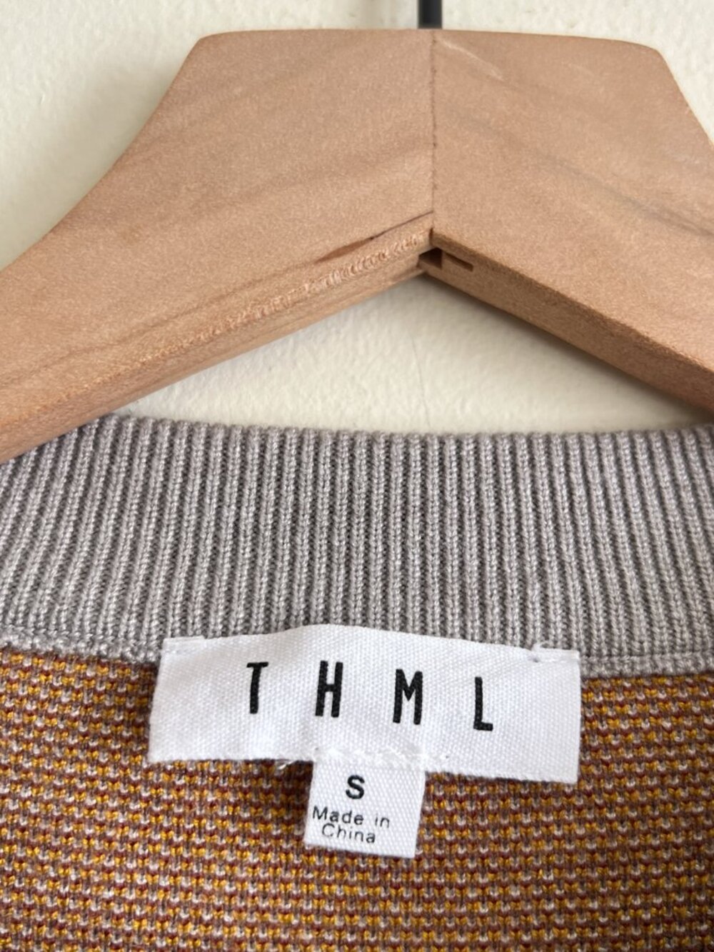 THML Heather Gray Horse Print Crew Neck Pullover Sweater - Picture 4 of 6